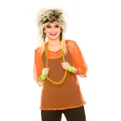 80-tals Nättopp Orange - One size