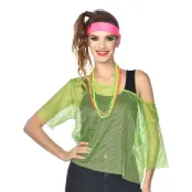 80-tals Nättröja Grön - Small/Medium