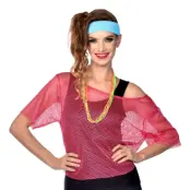 80-tals Nättröja Rosa - Large/X-Large