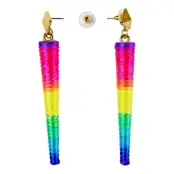 80-tals Neon Konformade Örhängen - 2-pack