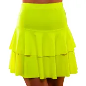80-tals Neon Volangkjol Gul - Medium/Large