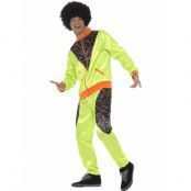 80-tals Neongrön Grilldress Kostym