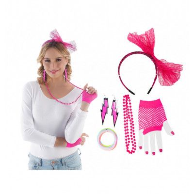 80-tals Neonkit - Neonrosa