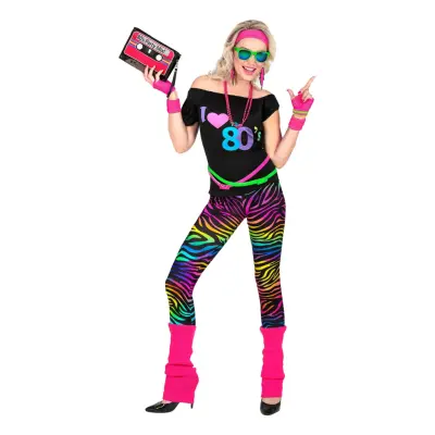 I Love 80s Maskeraddräkt - Small