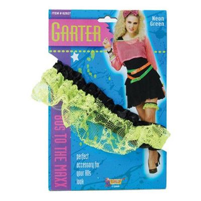 80-tals Strumpeband Neon - Grön