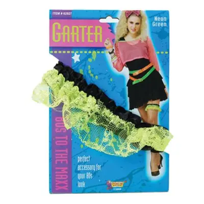 80-tals Strumpeband Neon - Grön