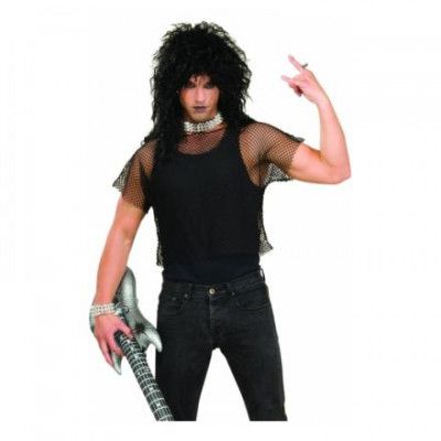 80-tals Svart Nättröja