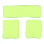 80-tals Svettband Kit Neongul - One size