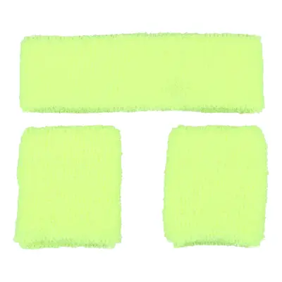 80-tals Svettband Kit Neongul - One size