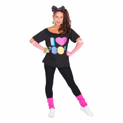 80-tals T-shirt I Love The 80s - Medium