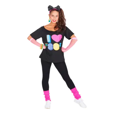 80-tals T-shirt I Love The 80s - Small