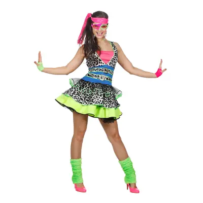 80-tals Tjej Maskeraddräkt - Small