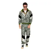 80-tals Träningsoverall med Dollarprint - Small