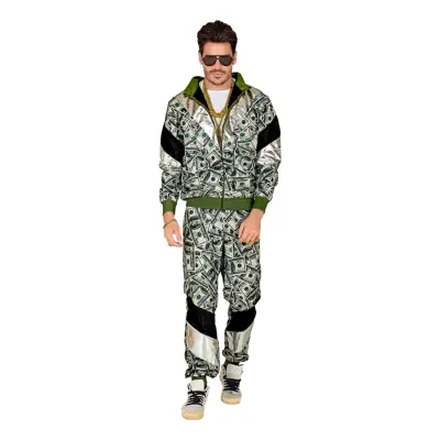 80-tals Träningsoverall med Dollarprint - X-Large