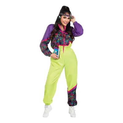 80-tals Tracksuit Deluxe Maskeraddräkt - X-Large