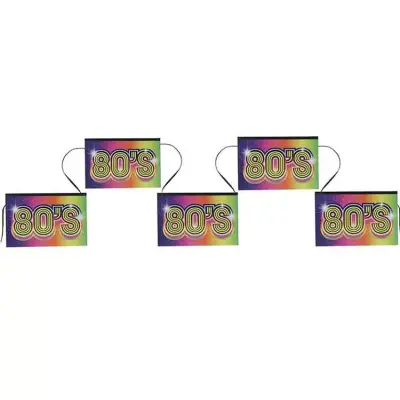 80's Party Flaggbanderoll