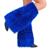 Benvärmare Fluffiga Blå - One size