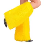 Benvärmare Fluffiga Gul - One size