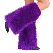 Benvärmare Fluffiga Lila - One size
