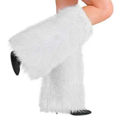 Benvärmare Fluffiga Vit - One size