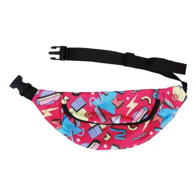 Midjeväska 80-tal Rosa Mönster - One size