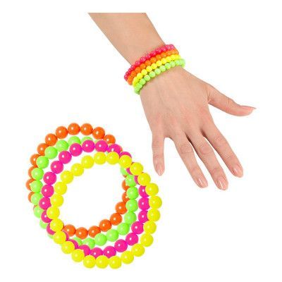Neonfärgade Pärlarmband - 4-pack
