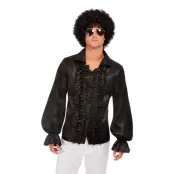 Svart Kråsskjorta - Medium