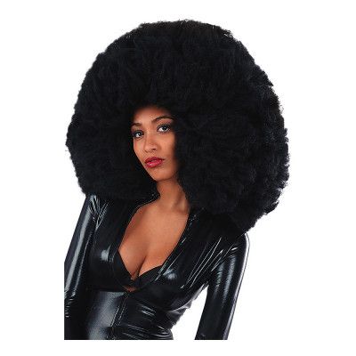 Afroperuk Gigantisk Svart - One size