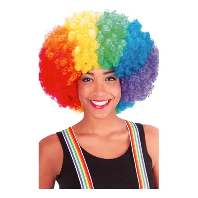 Regnbågsfärgad Afroperuk - One size