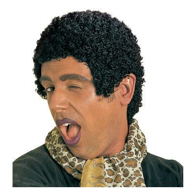 Wet Look Afro Peruk - One size