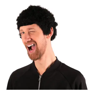Wet Look Afro Peruk - One size