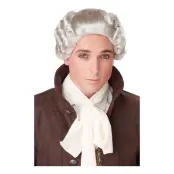 1700-tals Grå Lockig Peruk