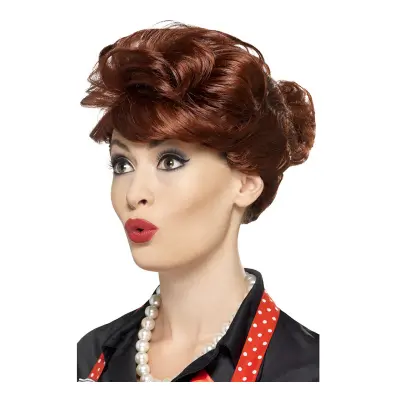50-tals Hemmafru Peruk - One size
