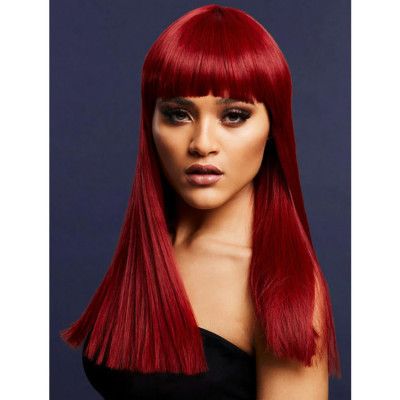 Alexia Peruk Rubinröd 48cm