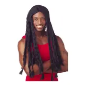 Rastaflätor brun Peruk - One size