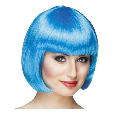 Cabaret Isblå Peruk - One size