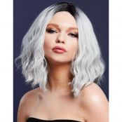 Cara Deluxe Wig - Kan Styles! - Kort Is-Silverfärgad Peruk