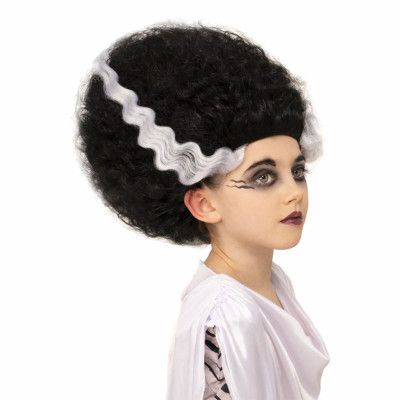 Frankensteins Brud Peruk för Barn - One size