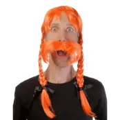 Gallisk Viking Peruk - One size