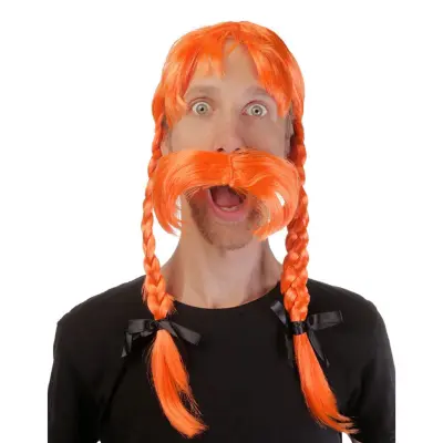 Gallisk Viking Peruk - One size