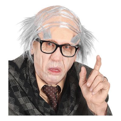 Gammal Man Peruk med Ögonbryn - One size