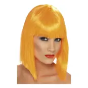 Glam Neonorange Peruk - One size