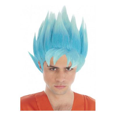 Goku Saiyan Peruk Turkos - One size