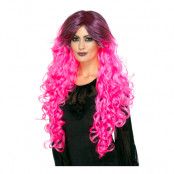 Gothic Glamour Rosa Peruk - One size