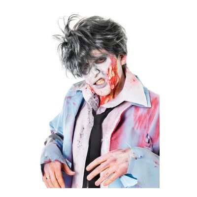 Grå Zombie Peruk - One size