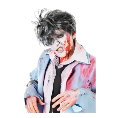 Grå Zombie Peruk - One size