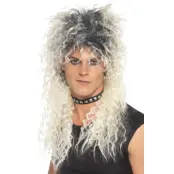 Hårdrockare Peruk Lockig/Ruffsig