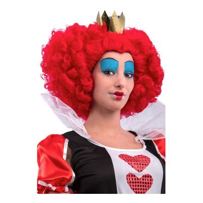 Hjärter Dam med Krona Peruk