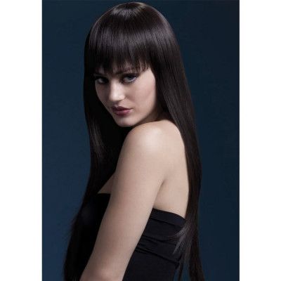 Jessica Peruk Mörkbrun 66cm