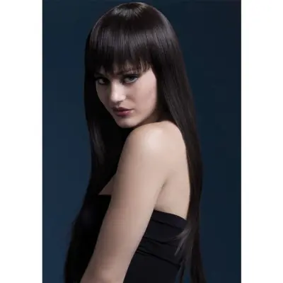 Jessica Peruk Mörkbrun 66cm